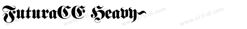 FuturaCE Heavy字体转换